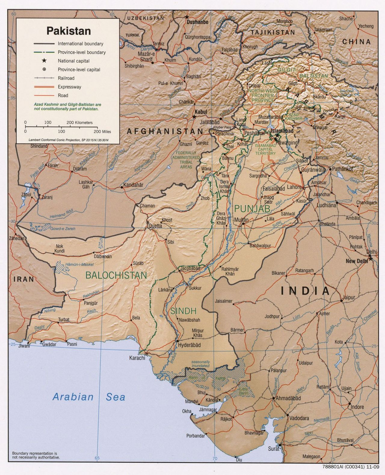 Map of Pakistan