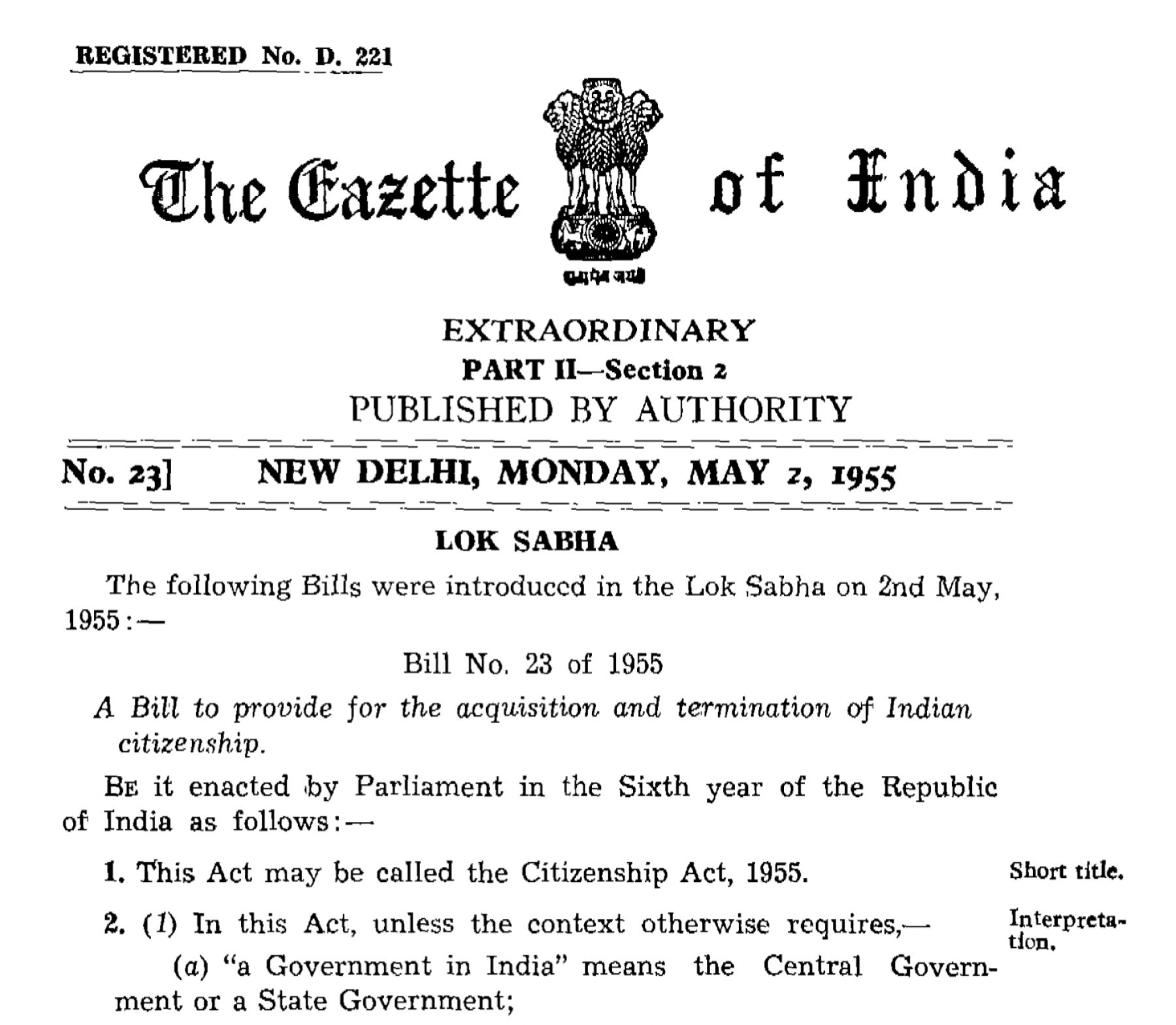 Is There Any Separate Citizenship Of State In India